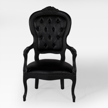 Voltaire Armchair Black