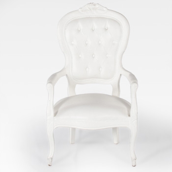 Voltaire Armchair White